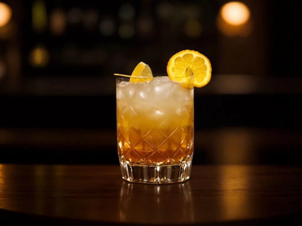 Craft cocktail at Central Bistro